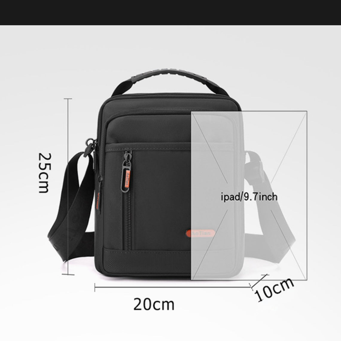 98963 Sleek & Secure Crossbody Bag – Multipurpose, the Perfect Blend of Style & Function (25×20×10 cm)