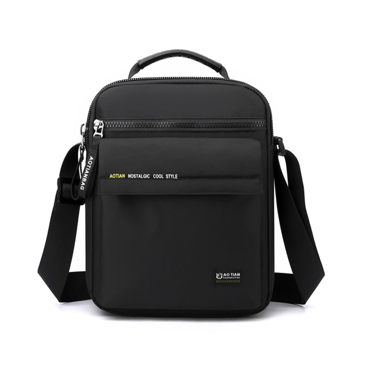 4118🎒 ADTIAN Nostalgic Cool Crossbody Bag – Retro Vibes, Modern Function (20×16×10cm)