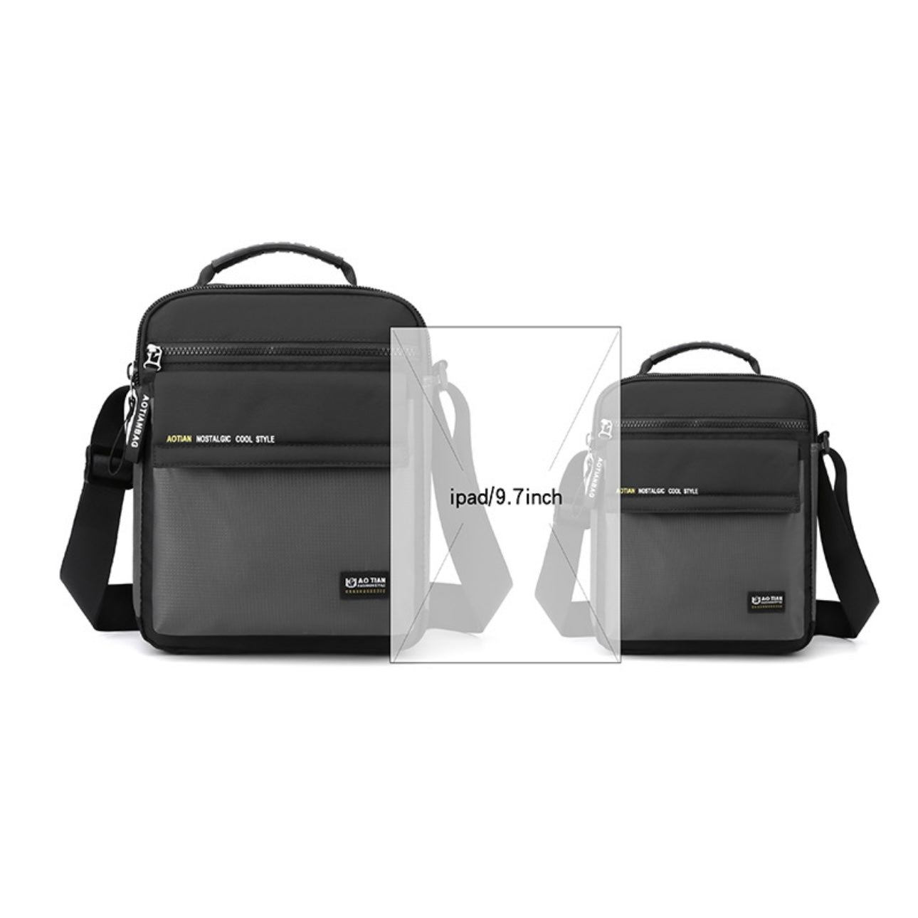 4118🎒 ADTIAN Nostalgic Cool Crossbody Bag – Retro Vibes, Modern Function (20×16×10cm)