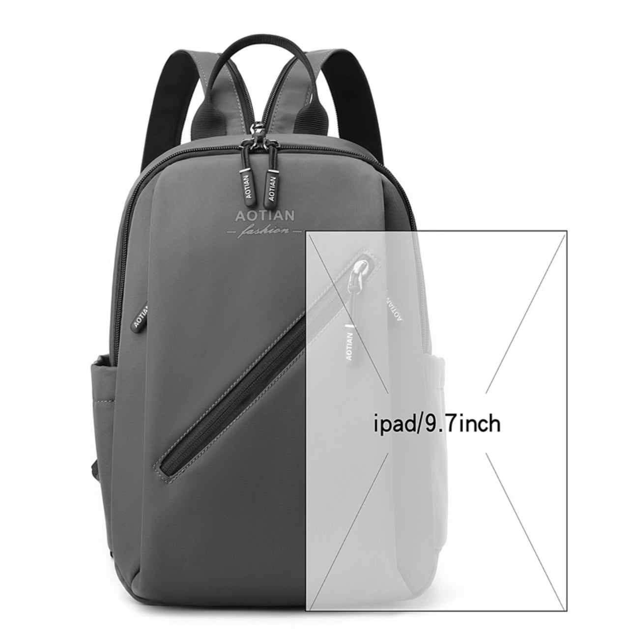 76802🎒 AOTIAN Pro Tech Backpack – Your 9.7" iPad's Ultimate Travel Companion (32×21×14cm)
