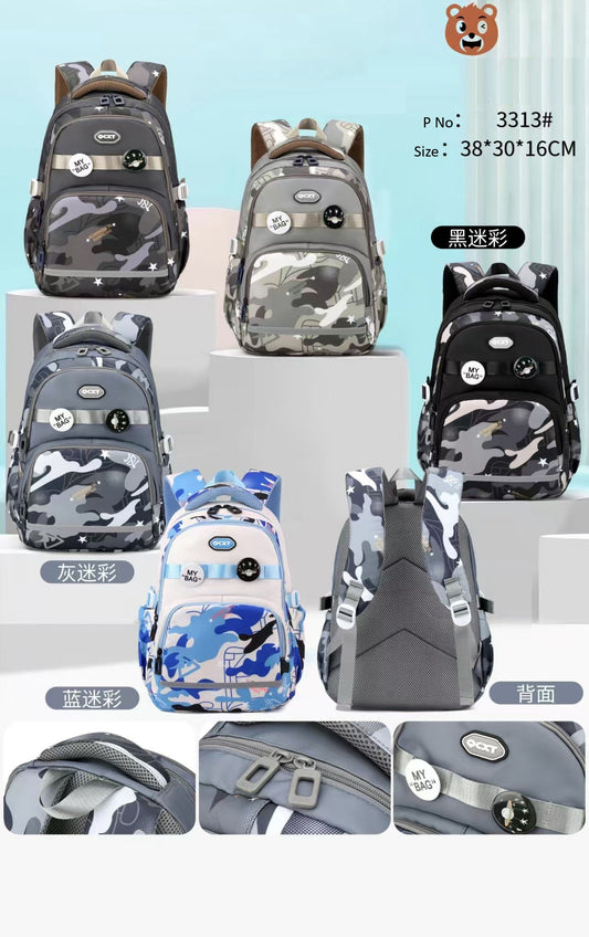 3313B🎒 The PERFECT Kids Backpack – Adventure-Ready & Super Cool! (38×28×17cm)